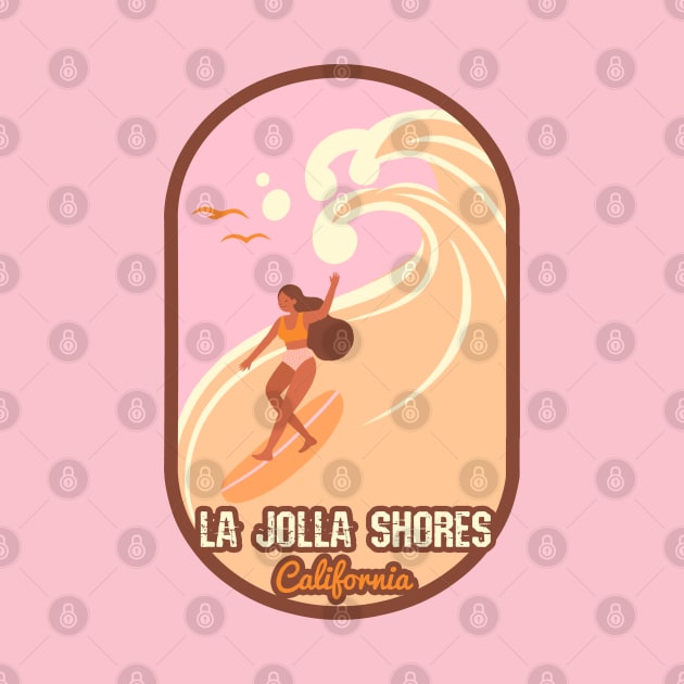 La Jolla Shores surf girl by LiquidLine
