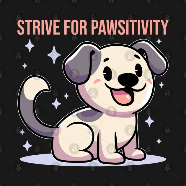 Strive for Pawsitivity by JS Arts