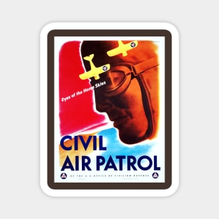 Vintage Restored Civil Air Patrol Recruitment Print - OWI Magnet