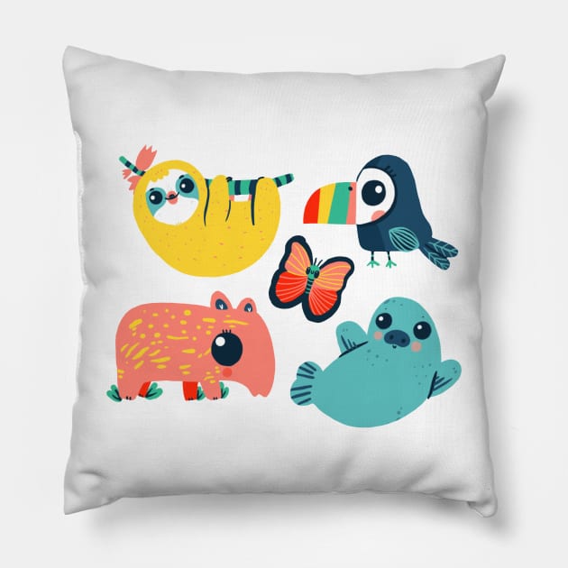 Fauna Pillow by Mjdaluz