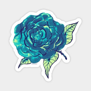 Blue Rose Magnet