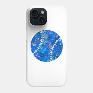 Baseball ball blue Phone Case