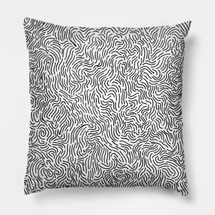 Abstract Ink Drawing #1 Pillow