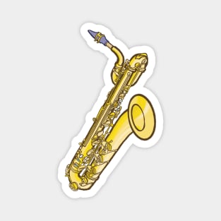 Baritone saxophone Magnet