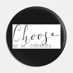 Be Content Pin