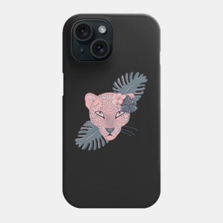 Vintage style pink jaguar Phone Case