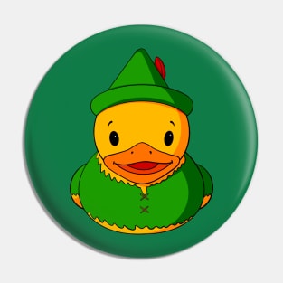 Shabby Robin Hood Rubber Duck Pin