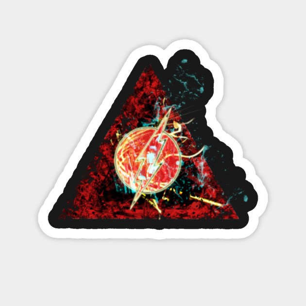 The Flash Logo Digital Painting The Flash Magnet Teepublic