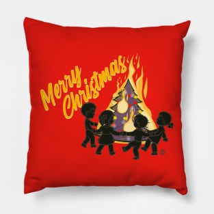 Merry Christmas Let it Burn Let it Burn Let it Burn Pillow