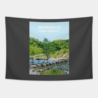 Dovedale, Peak District, Derbyshire art gift. Stepping Stones Tapestry