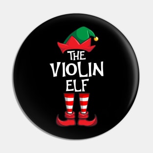 Violin Elf Matching Family Christmas Pin