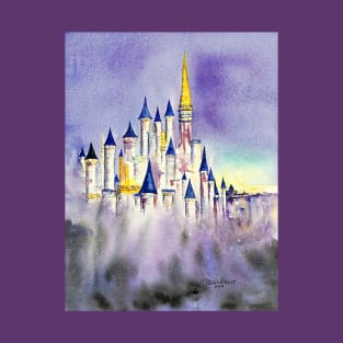 Castle in the Mist by Blackburn Ink T-Shirt