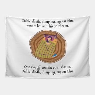 Diddle Diddle Dumpling my son John nursery rhyme Tapestry