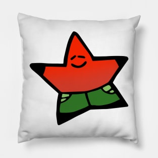 Christmas Star Doodle Art Pillow