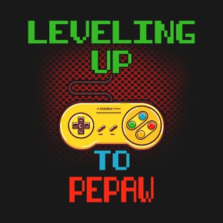 Promoted To Pepaw T-Shirt Unlocked Gamer Leveling Up T-Shirt