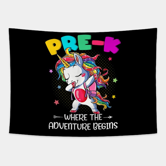 Pre-K Where The Adventure Begins Student Teacher Tapestry by Ene Alda