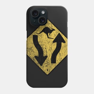 Funny Kangaroo Traffic Sign Phone Case