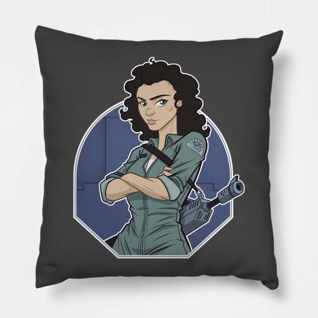 Ripley (textless) Pillow by jpowersart