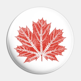 Maple Leaf - Canada Flag Color Pin