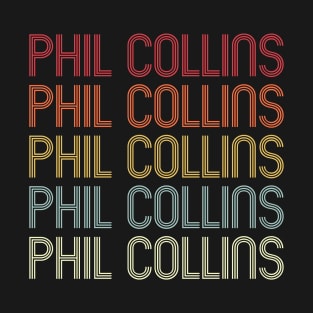 Retro Phil Wordmark Repeat - Vintage Style T-Shirt