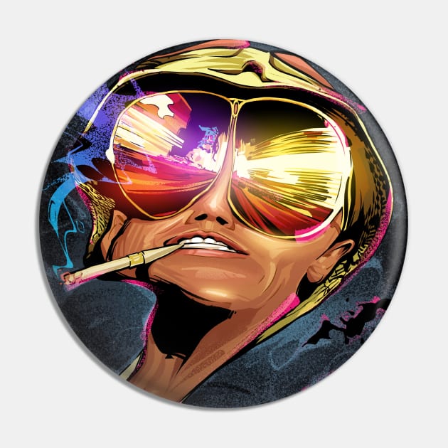 Fear And Loathing Night Pin by nabakumov