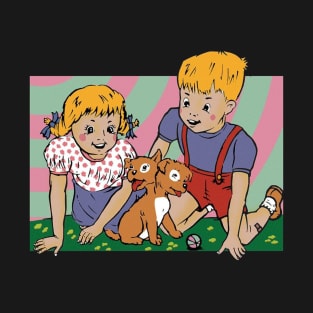 Children Play With Pet T-Shirt