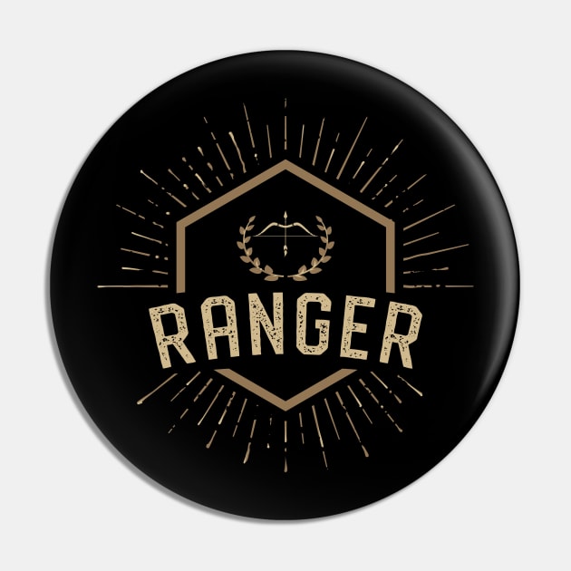 Ranger Character Class Tabletop Roleplaying RPG Gaming Addict Pin by dungeonarmory