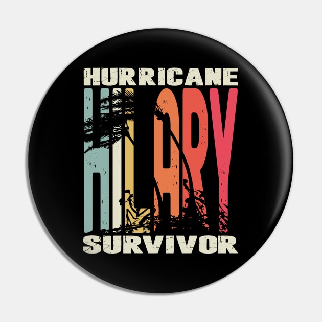 Hurricane Hilary Survivor Pin by Etopix