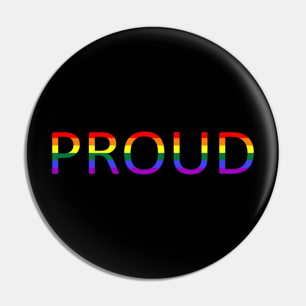 Proud LGBT Rainbow Flag Pin by Scar