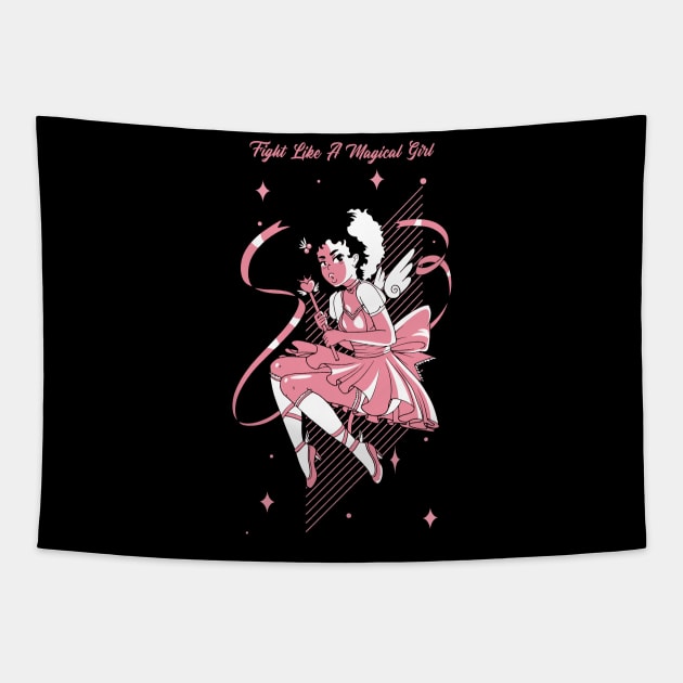 Fight Like A Magical Girl Tapestry by My Tribe Apparel