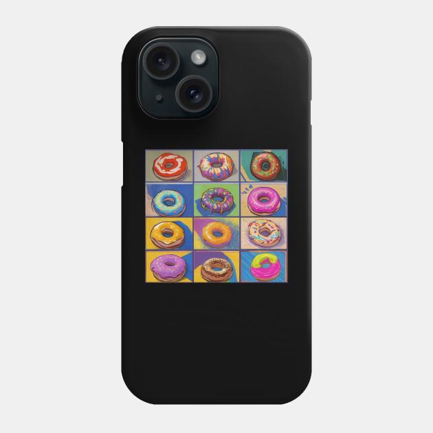 Donut Food Yummy Pastry Delicious Pattern Phone Case by Flowering Away