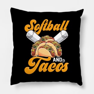 Softball And Tacos Players & Coaches Teammate Pillow