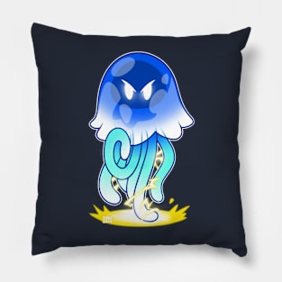 Blue Jellyfish Pillow