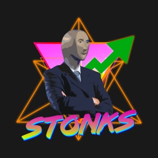 Stonks Vintage Aesthetic T-Shirt