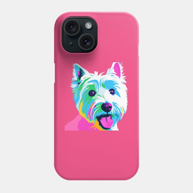 West Highland White Terrier Pop Art - Dog Lover Gifts Phone Case by PawPopArt