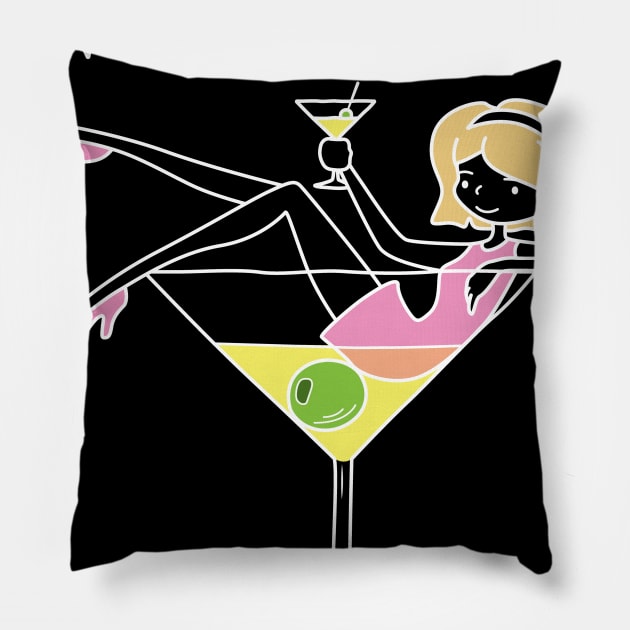 Martini On Me Pillow by c1337s