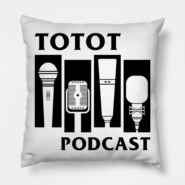 TOTOT Bars Tribute Logo Pillow by TOTOTPODCAST