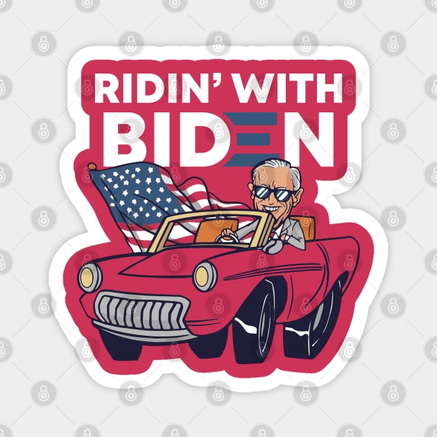 Ride With Biden Magnet by cezzaneartist