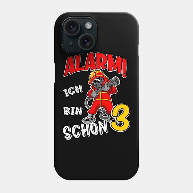 3. Kindergeburtstag Feuerwehr Kinder Phone Case by Foxxy Merch