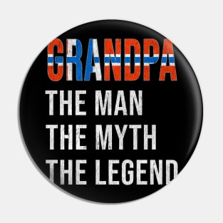 Grand Father Norwegian Grandpa The Man The Myth The Legend - Gift for Norwegian Dad With Roots From  Norway Pin