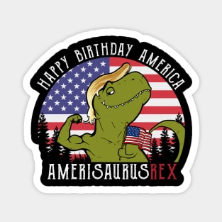 Amerisaurus Rex Funny Dinosaur Magnet