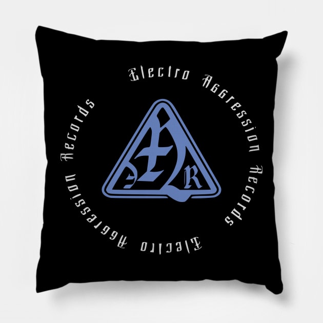 Electro Aggression Records logo Pillow by soillodge