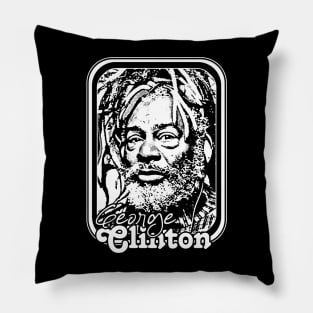 George Clinton /// Retro 70s Music Fan Design Pillow