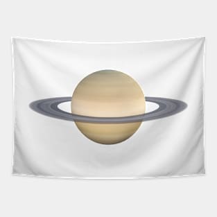 Planet saturn on transparent background Tapestry
