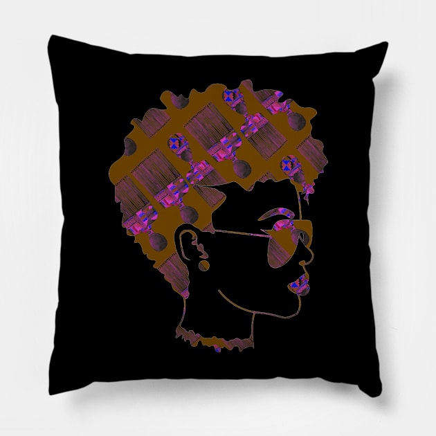 African Kente Picks Pillow by digitaldoodlers