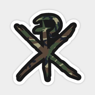 Camouflage Chi Rho Magnet