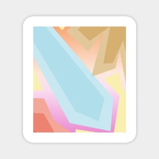 Geometrical Princess Design - Lesbian Pride Magnet