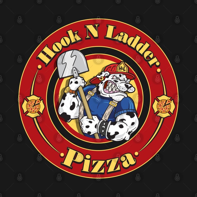 Hook N Ladder Pizza (Front Print) by Chewbaccadoll