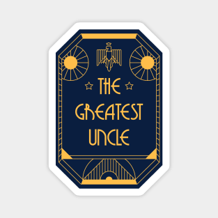 The Greatest Aunt - Art Deco Medal of Honor Magnet