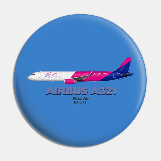 Airbus A321 - Wizz Air Pin by TheArtofFlying